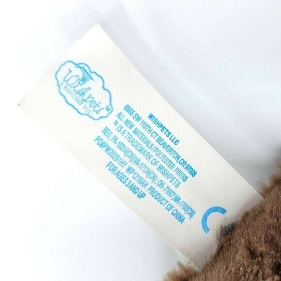 Wishpets Moose Plush Chubby Bubba Brown 9.5" Antler Stuffed Animal 2016 #83081 - Picture 8 of 10